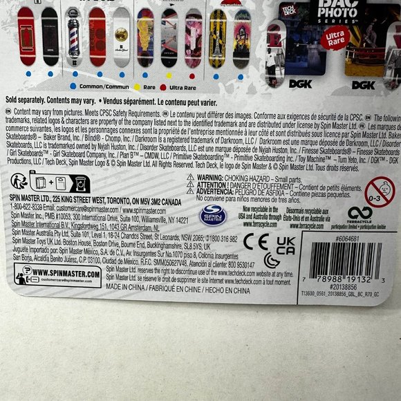 Tech Deck PlanB Barber Pole Common Skateboard Fingerboard New - Picture 7 of 10